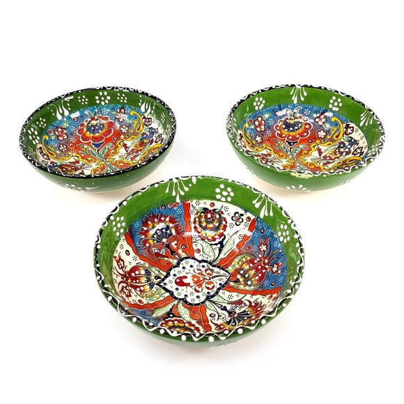 Turkish Handmade Floral Bowl Set - Picture 1 of 1